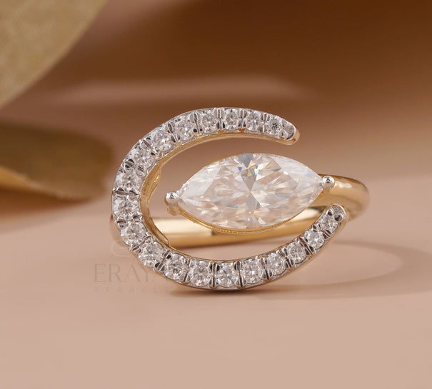 Vintage Marquise Engagement Ring – East West Gold - Ring
