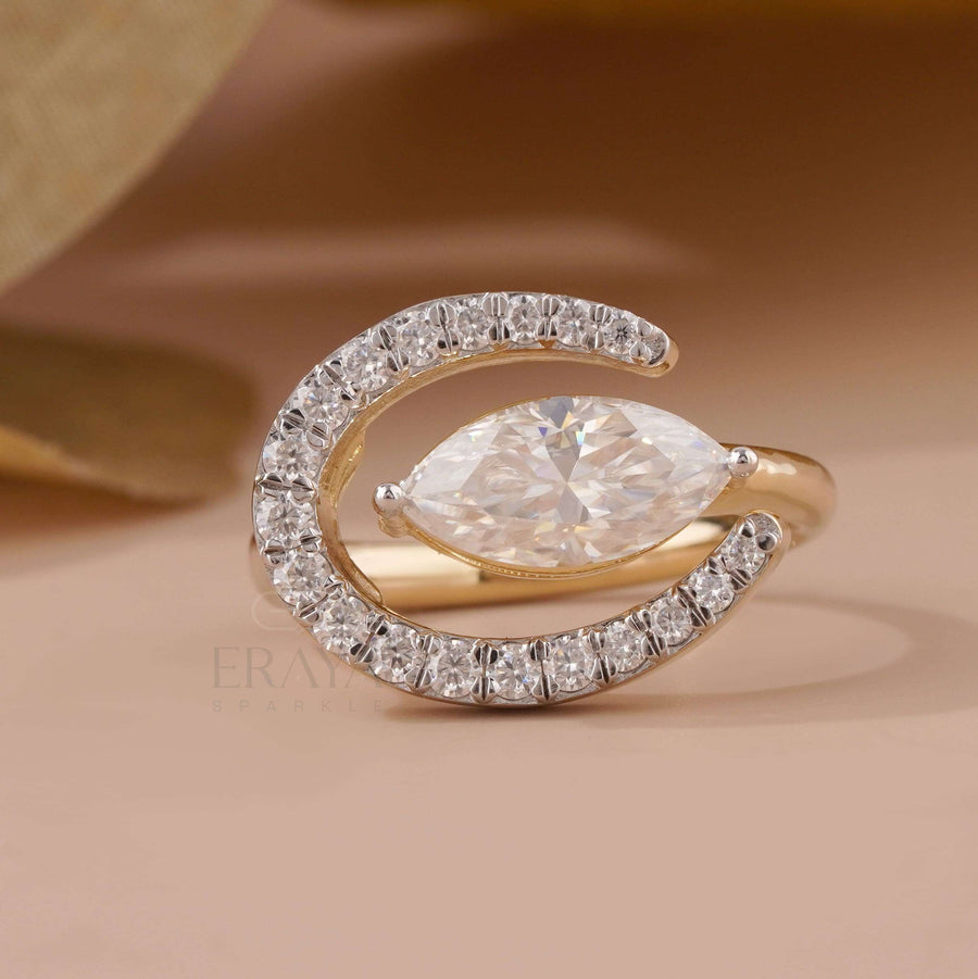 Vintage Marquise Engagement Ring – East West Gold - Ring