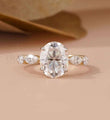 Oval Diamond Engagement Ring | 3.25 CT Lab Diamond erayasparkle
