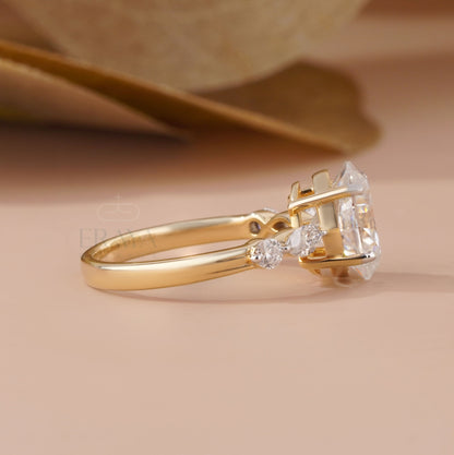 Oval Diamond Engagement Ring | 3.25 CT Lab Diamond - Ring