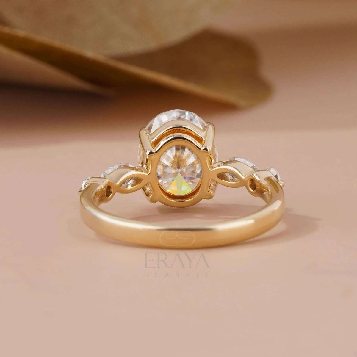 Oval Diamond Engagement Ring | 3.25 CT Lab Diamond