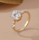 Oval Diamond Engagement Ring | 3.25 CT Lab Diamond erayasparkle
