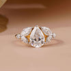 Pear Shaped Ring – Yellow Gold Lab Diamond - Ring