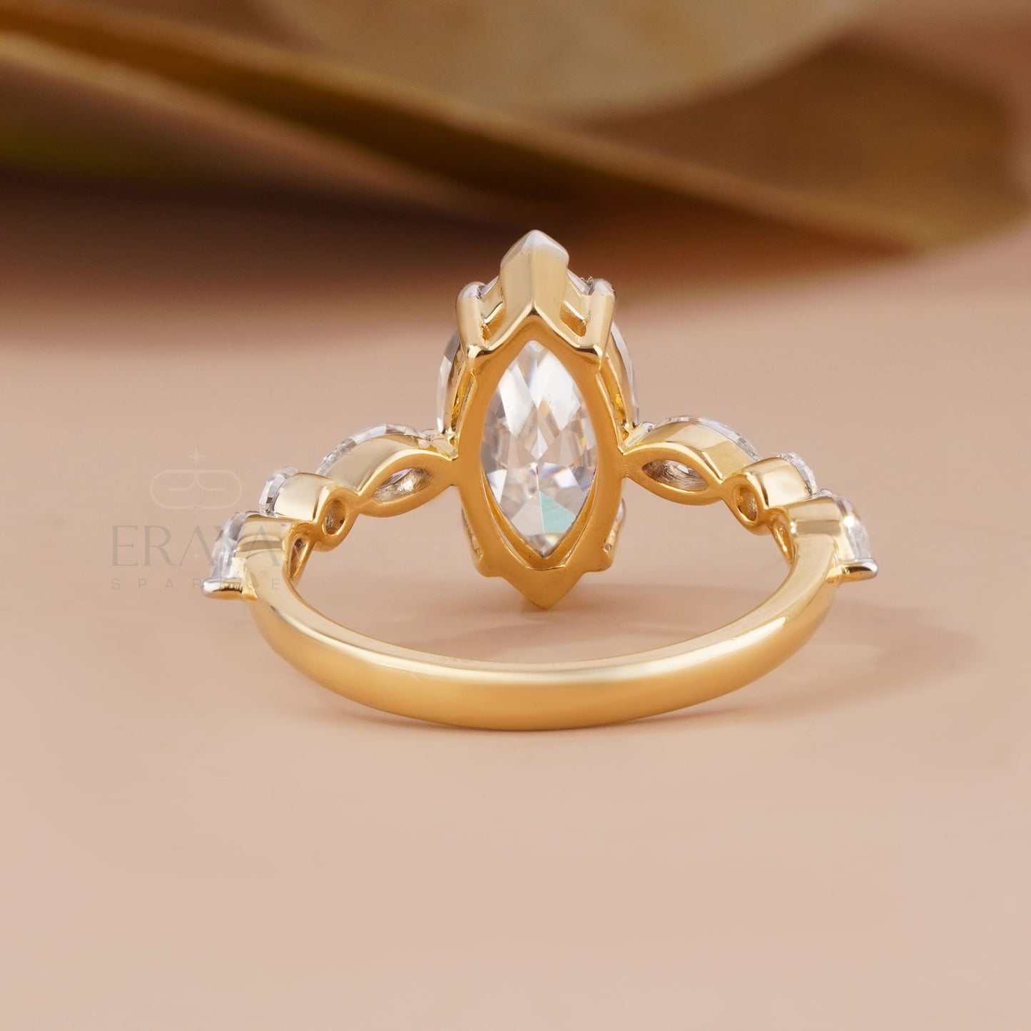 Marquise Engagement Ring With Side Stones – 2.60 CT - Ring