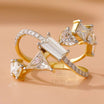 Artistic Cocktail Ring – Lab Diamond Ring - Ring