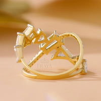 Artistic Cocktail Ring – Lab Diamond Ring - Ring
