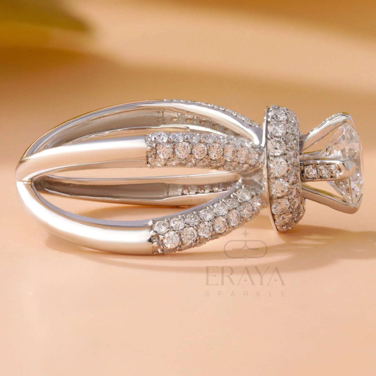 Solitaire Bridal Set – Lab-Created Diamond Ring