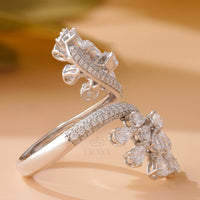 Pear Cut Cluster Ring – Lab Diamond Ring - Ring