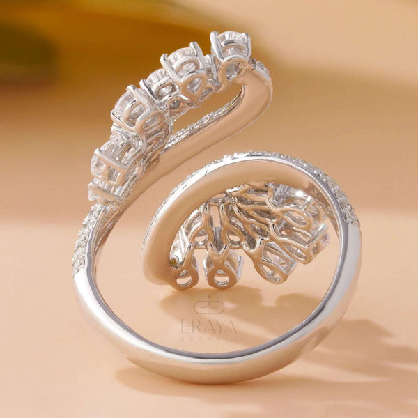 Pear Cut Cluster Ring – Lab Diamond Ring - Ring
