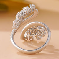 Pear Cut Cluster Ring – Lab Diamond Ring - Ring