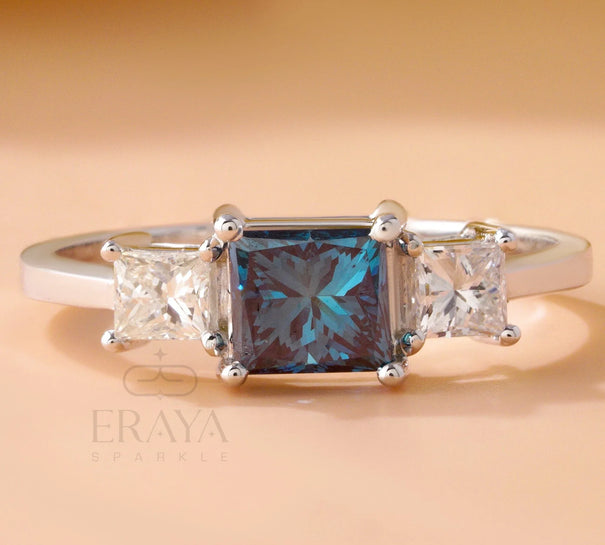 Blue Princess Ring – LG Diamond Ring - Ring