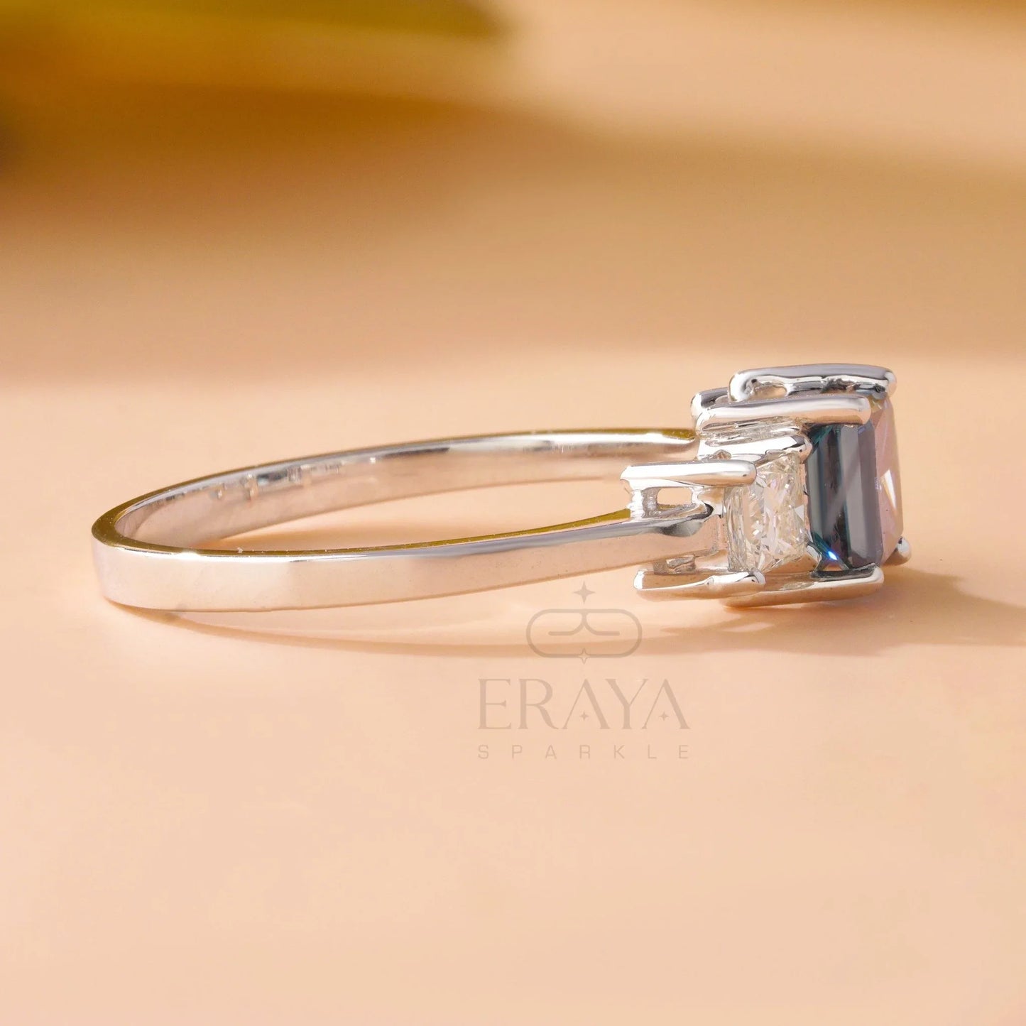 Blue Princess Ring – LG Diamond Ring - erayasparkle