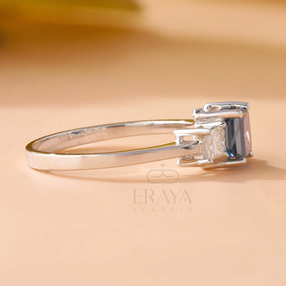 Blue Princess Ring – LG Diamond Ring - erayasparkle