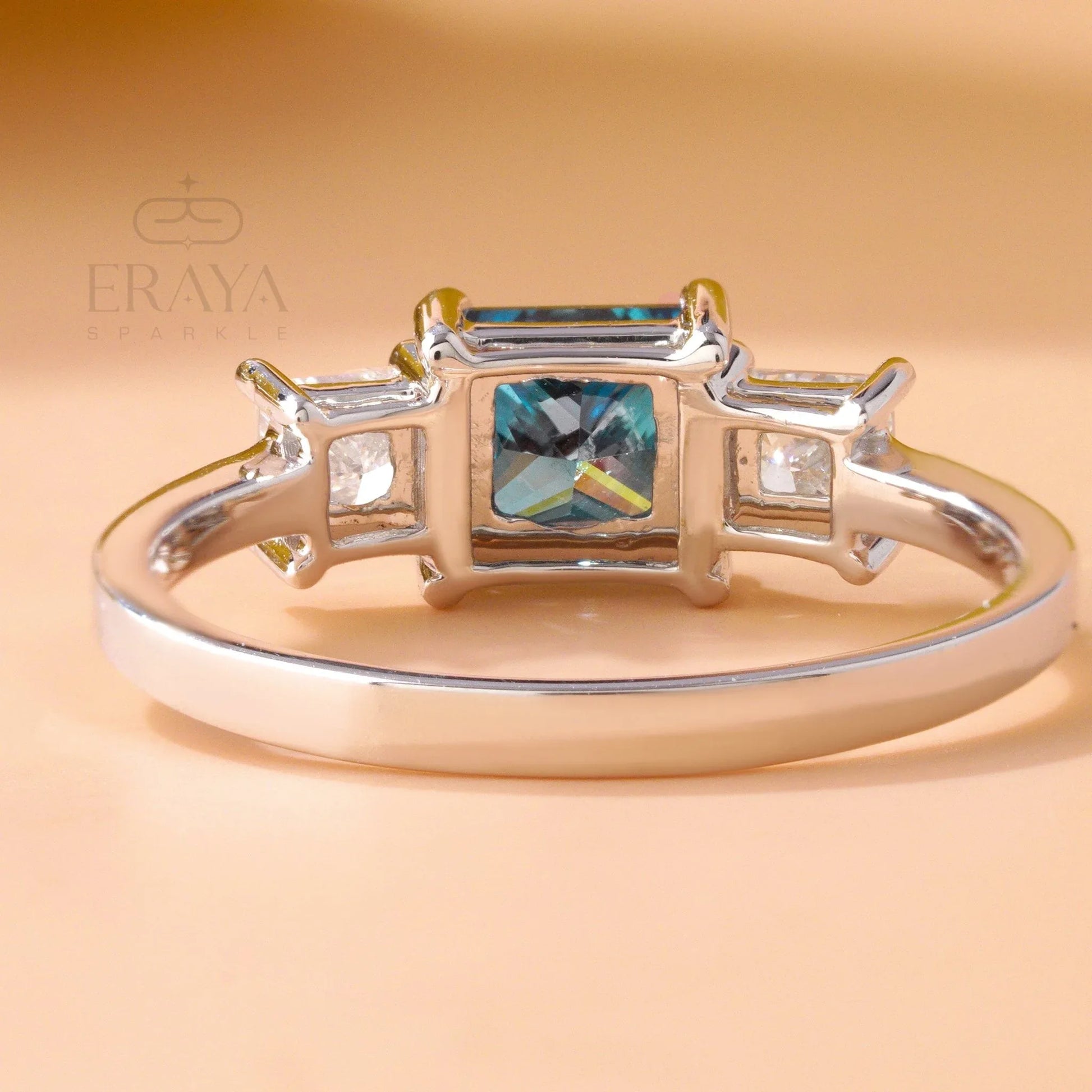 Blue Princess Ring – LG Diamond Ring - erayasparkle