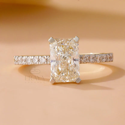 Radiant Cut Engagement Ring – Diamond Ring - erayasparkle