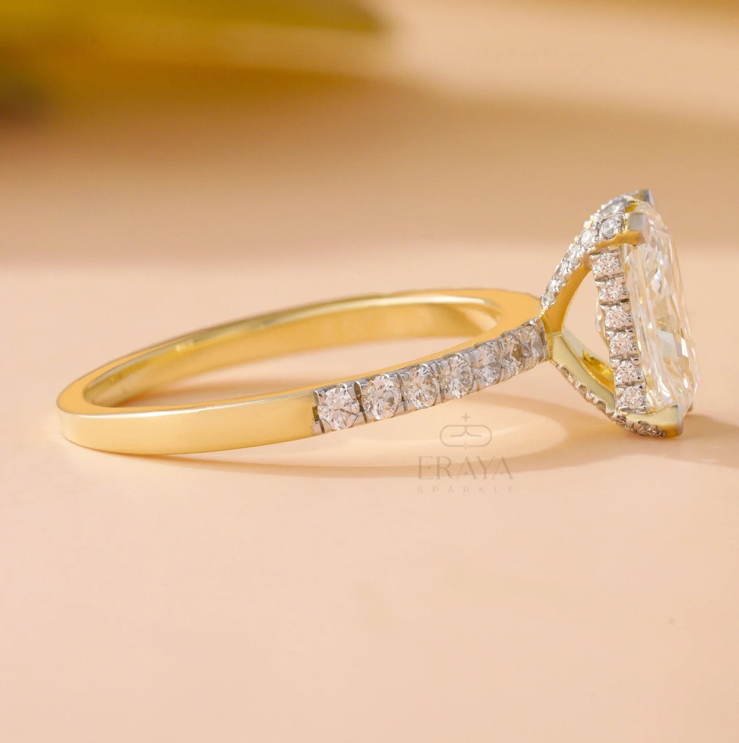 Radiant Cut Engagement Ring – Diamond Ring - erayasparkle