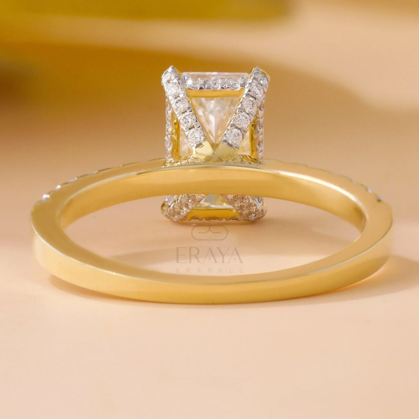 Radiant Cut Engagement Ring – Diamond Ring - erayasparkle
