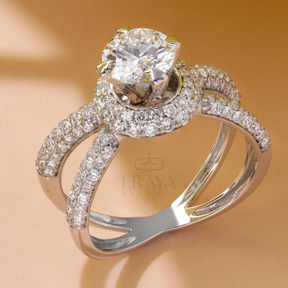 Solitaire Bridal Set – Lab-Created Diamond Ring
