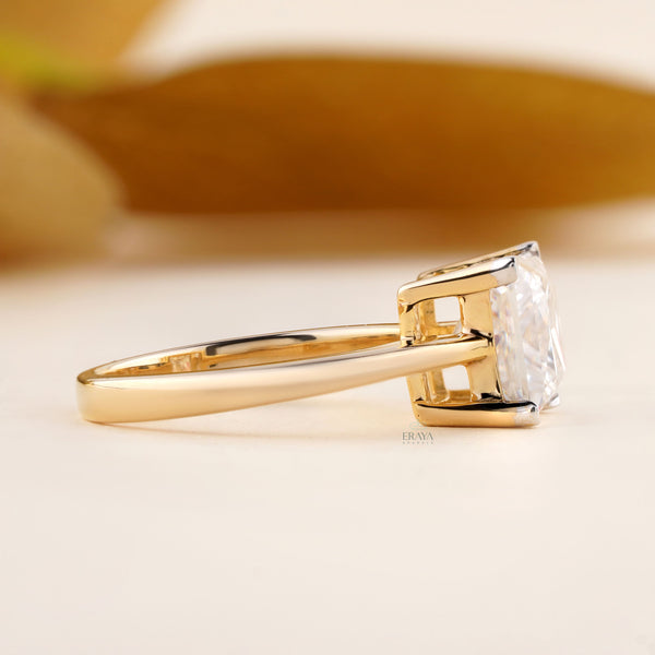 Princess Cut Solitaire Engagement Ring | 2.85 CT Diamond - Ring