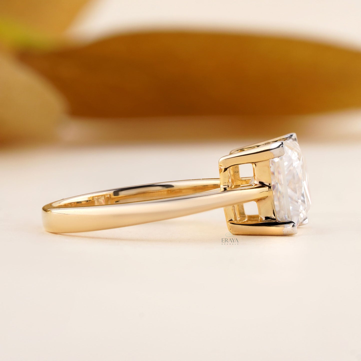 Princess Cut Solitaire Engagement Ring | 2.85 CT Diamond - Ring