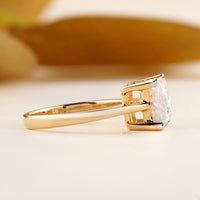 Princess Cut Solitaire Engagement Ring | 2.85 CT Diamond - Ring