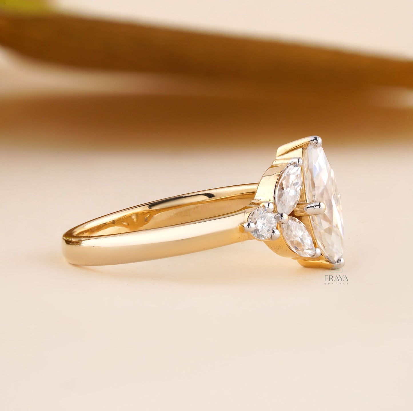 Marquise Diamond Engagement Ring | Lab Diamond Ring - Ring
