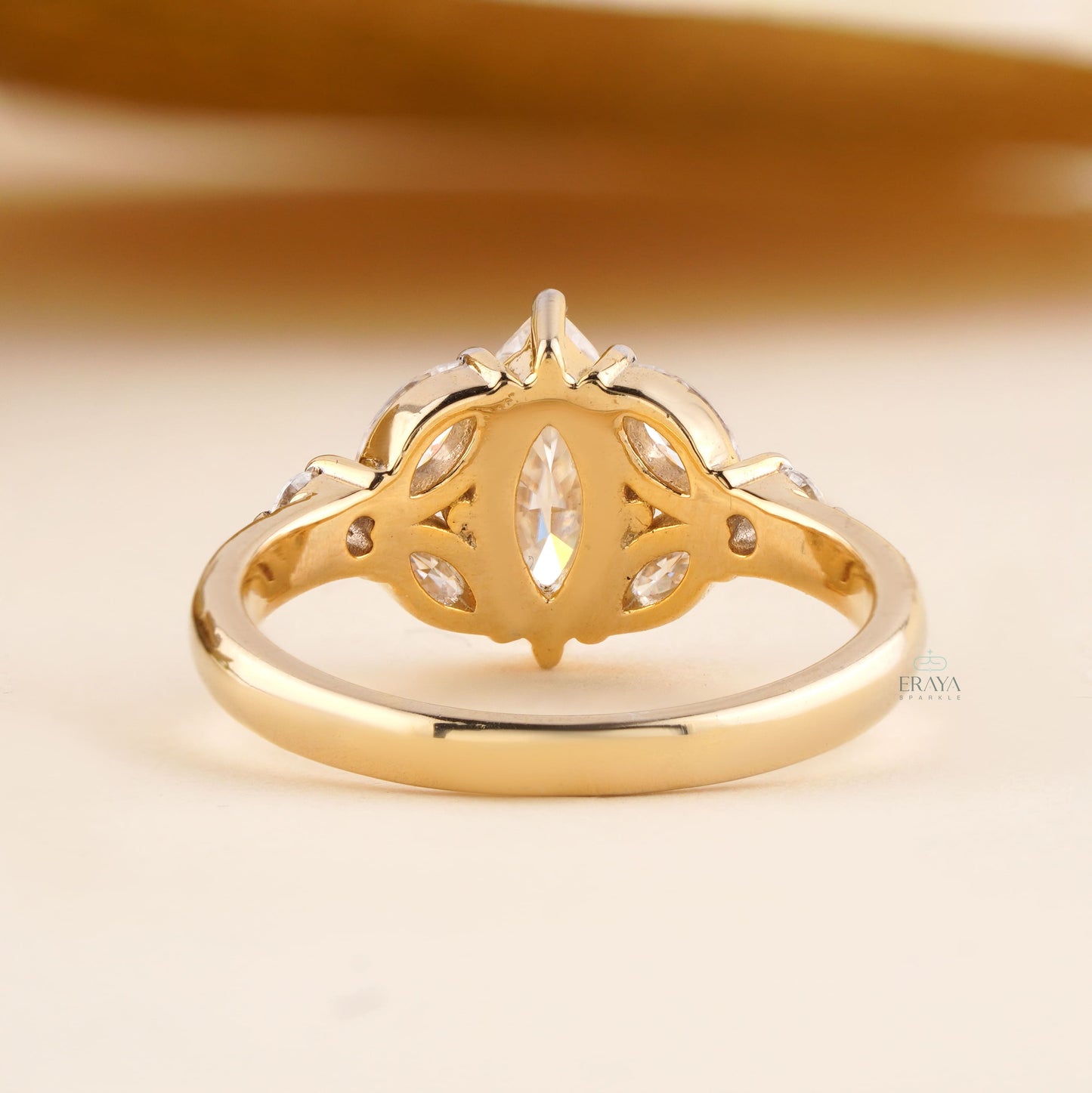 Marquise Diamond Engagement Ring | Lab Diamond Ring - Ring