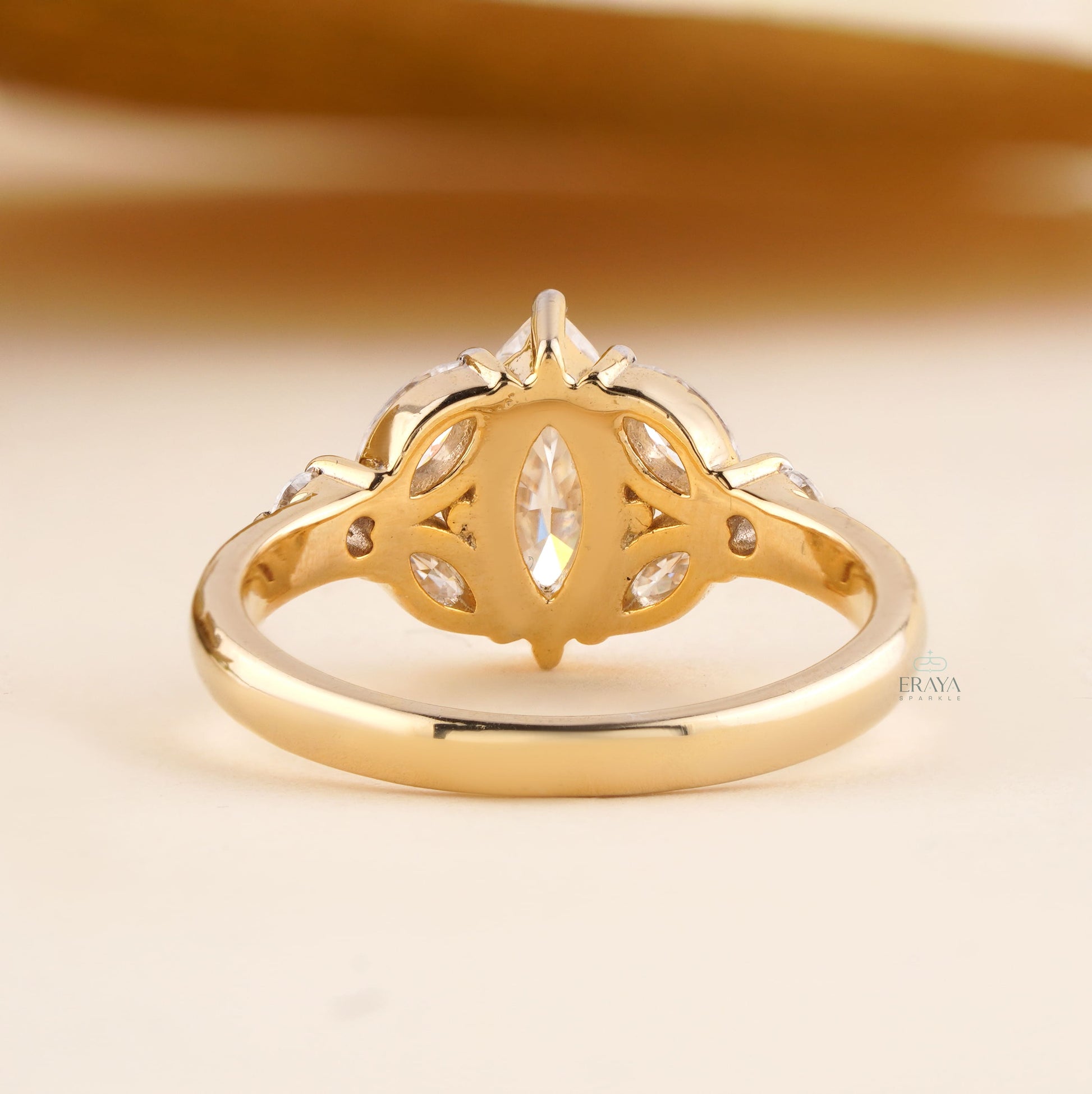 Marquise Diamond Engagement Ring | Lab Diamond Ring - Ring