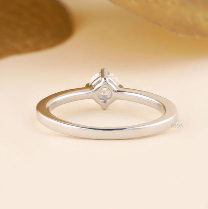 Solitaire Ring with Lab Grown Diamond - Ring