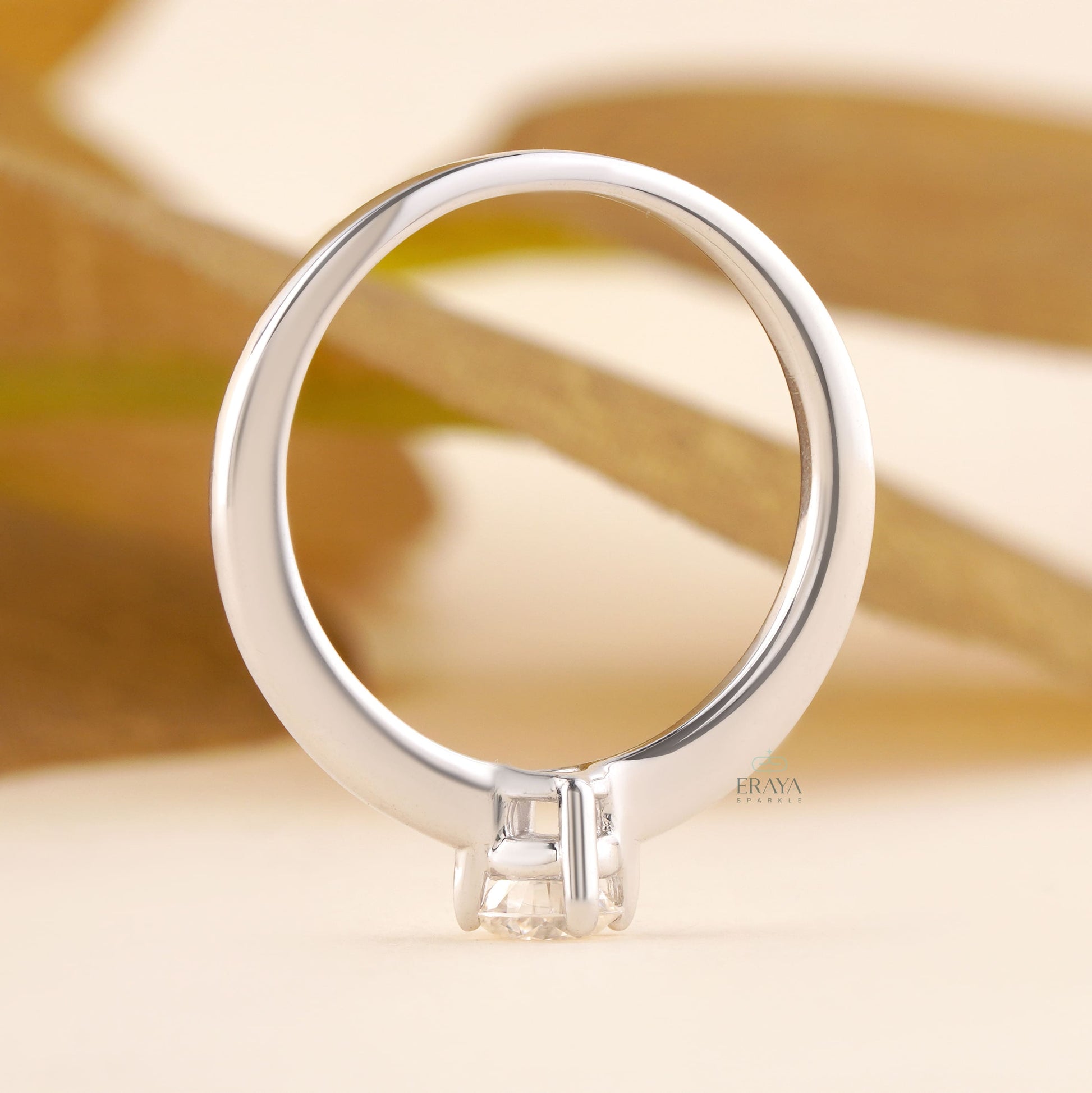 Solitaire Ring with Lab Grown Diamond - Ring