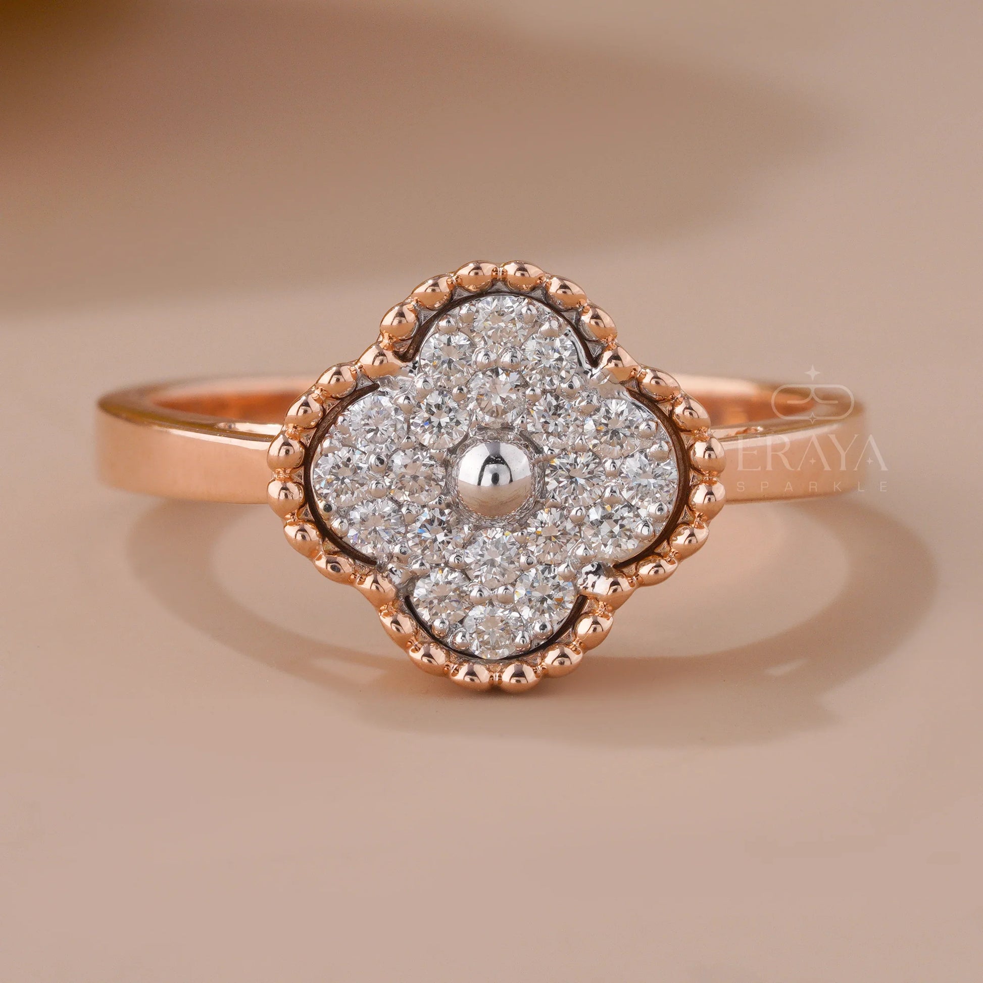 Clover Promise Ring – LG Diamond - erayasparkle