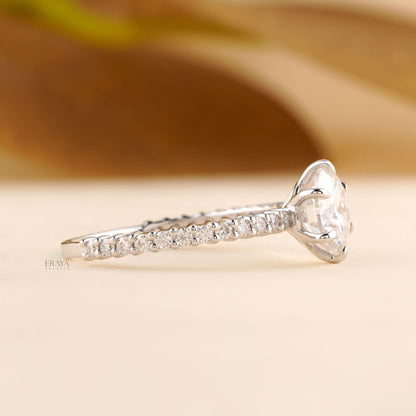 Solitaire Diamond Ring – 1.29 CT Round Lab Diamond - Ring