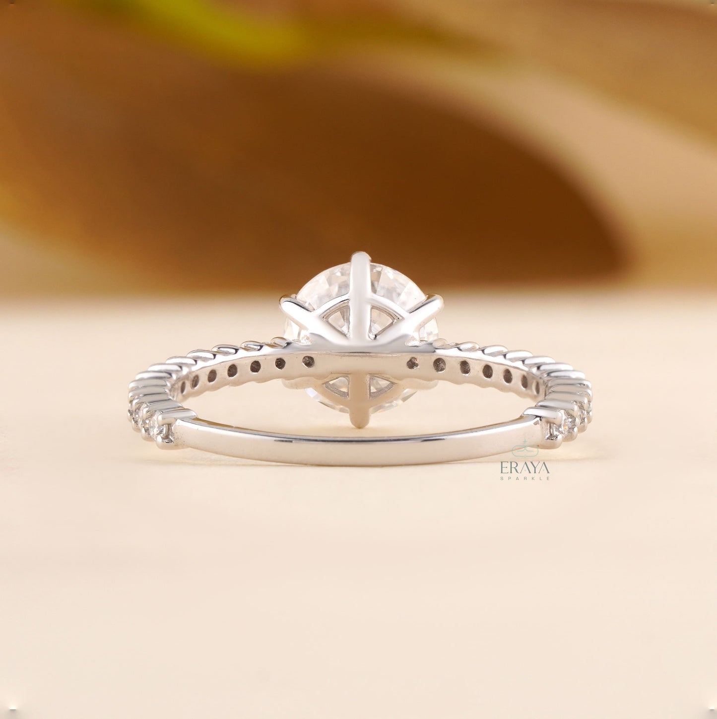 Solitaire Diamond Ring – 1.29 CT Round Lab Diamond - Ring