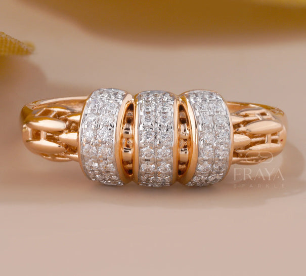 Modern Statement Band – Lab Grown Diamond Ring - Ring