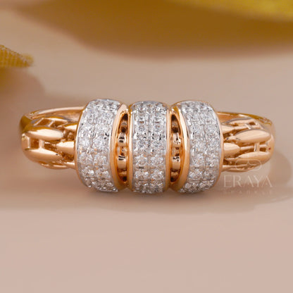 Modern Statement Band – Lab Grown Diamond Ring - erayasparkle