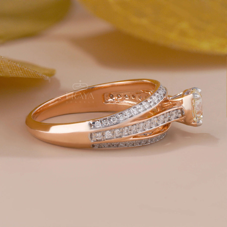 Rose Gold Bridal Ring –Engagement Ring Gold - Ring