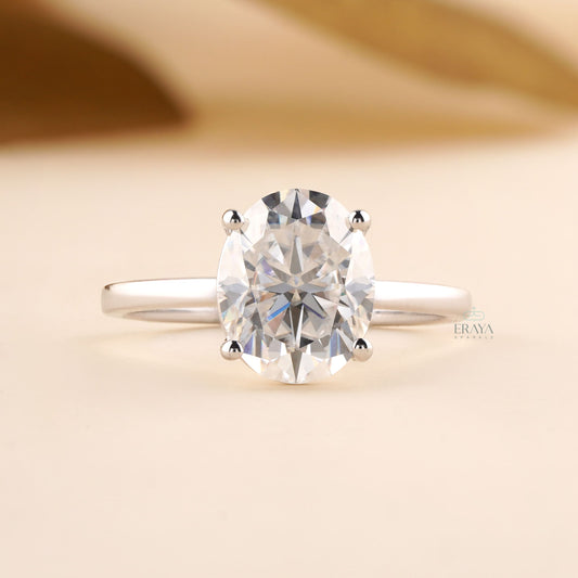 Oval Engagement Rings – 1.29 CT Lab Diamond - Ring