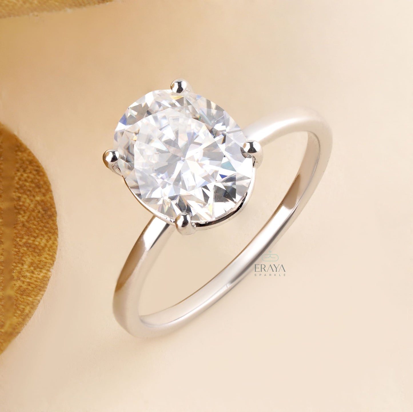 Oval Engagement Rings – 1.29 CT Lab Diamond - Ring