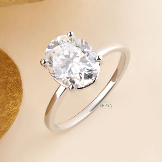 Oval Engagement Rings – 1.29 CT Lab Diamond - Ring
