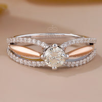 Crossover Bridal Ring – LG Diamond - Ring