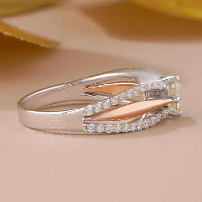 Crossover Bridal Ring – LG Diamond - erayasparkle