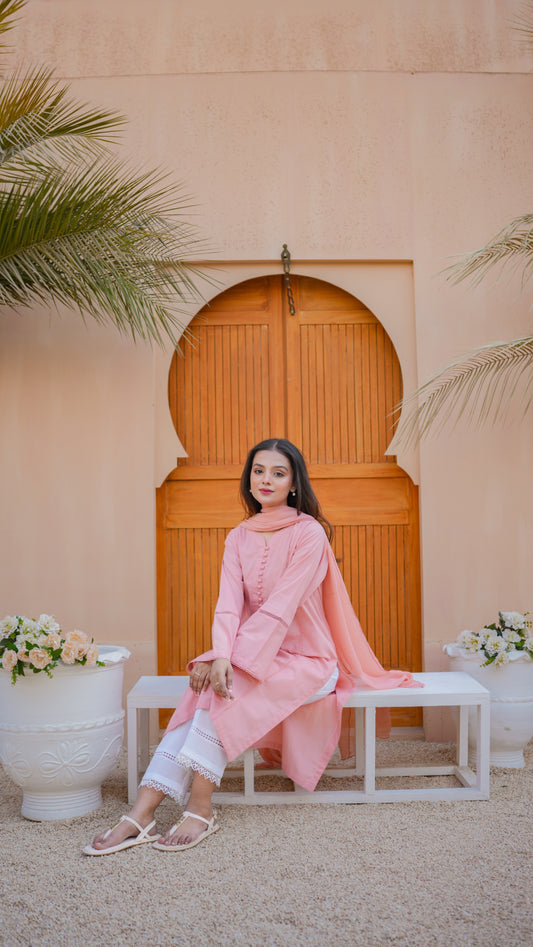 Baguette Round Pendant with Diamond - erayasparkle