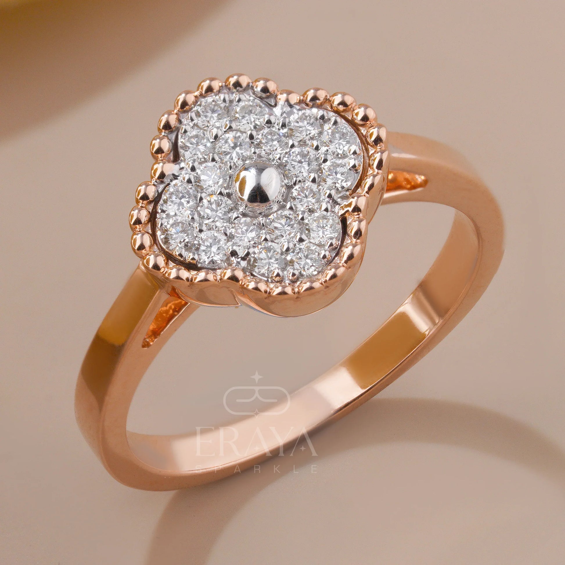 Clover Promise Ring – LG Diamond - erayasparkle