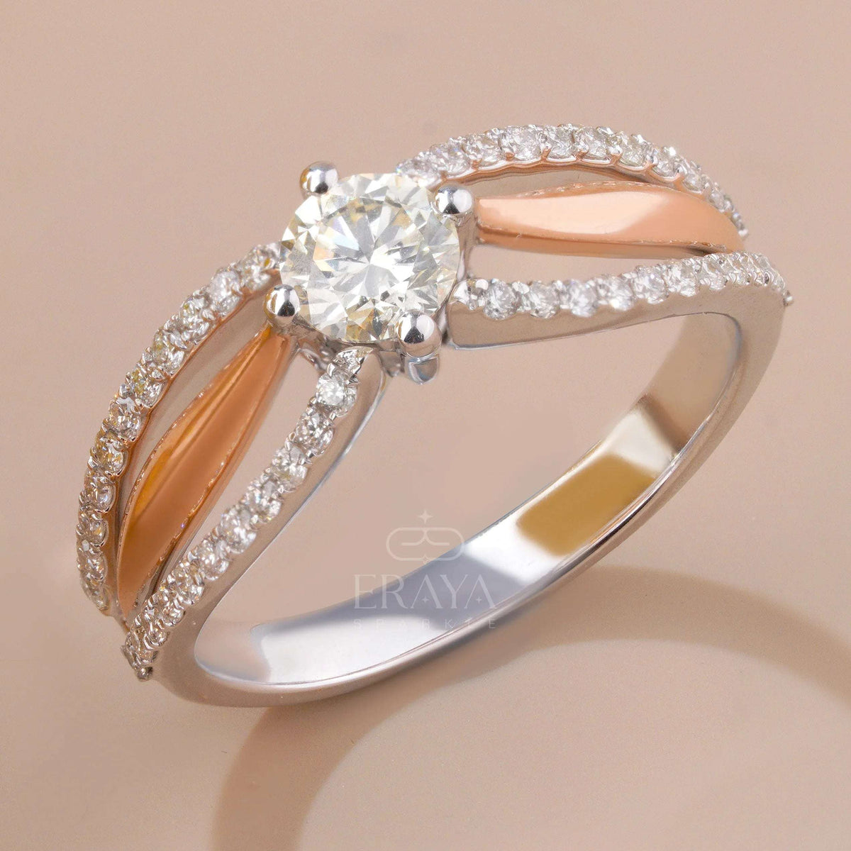 Crossover Bridal Ring - LG Diamond