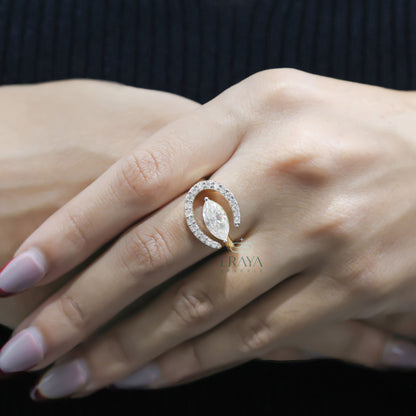 Vintage Marquise Engagement Ring – East West Gold - Ring