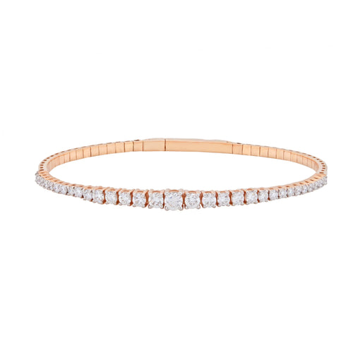 Graduated Round Diamond Tennis Bracelet - erayasparkle