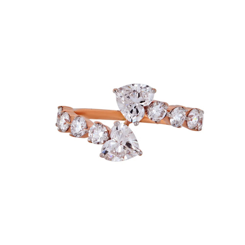 Heart Embrace Diamond Ring - erayasparkle