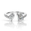 Modern Two-Stone Ring – Lab Diamond Ring