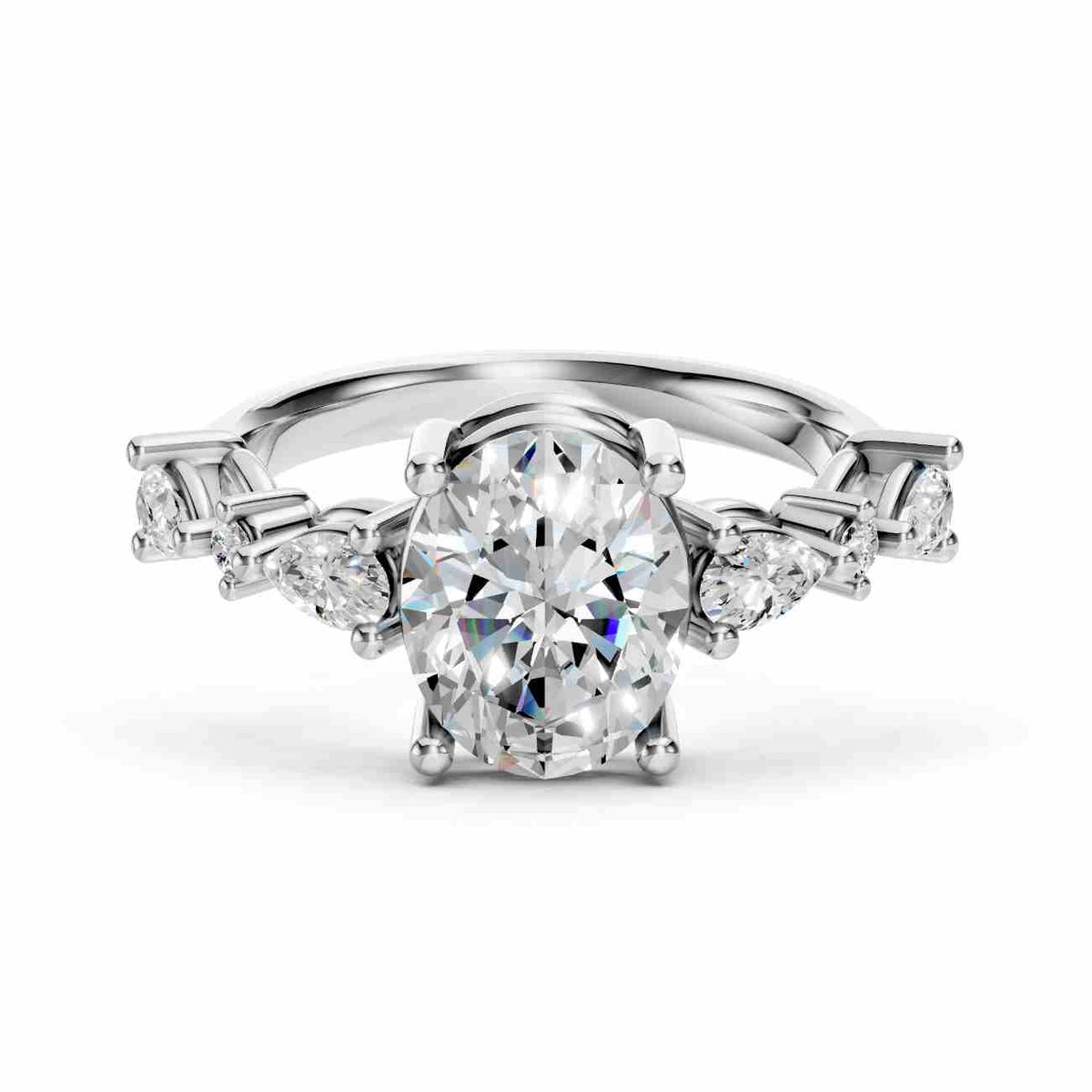 Oval Engagement Rings | Nature Vine Diamond