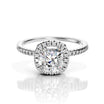 Cushion Lab-Diamond Halo Ring